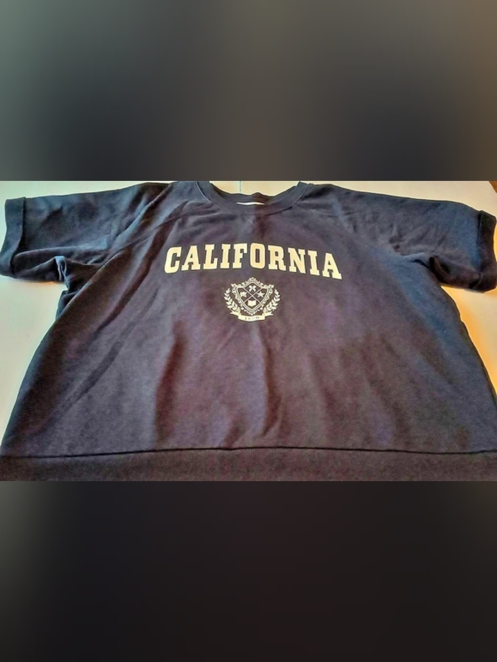 LC Lauren Conrad California Graphic Navy Blue 🔵 XL Top